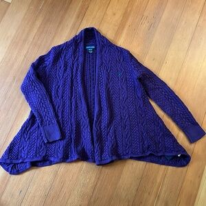 Ralph Lauren Girls Chunky Knitted Flare Sweater